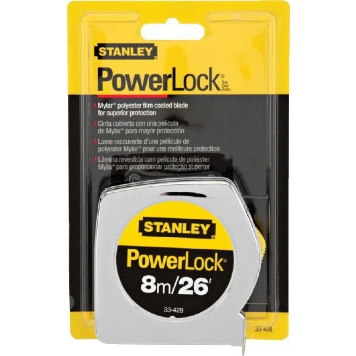 STANLEY ตลับเมตร Powerlock รุ่นสีเงิน 8 ม. No.33-428 - Image 4