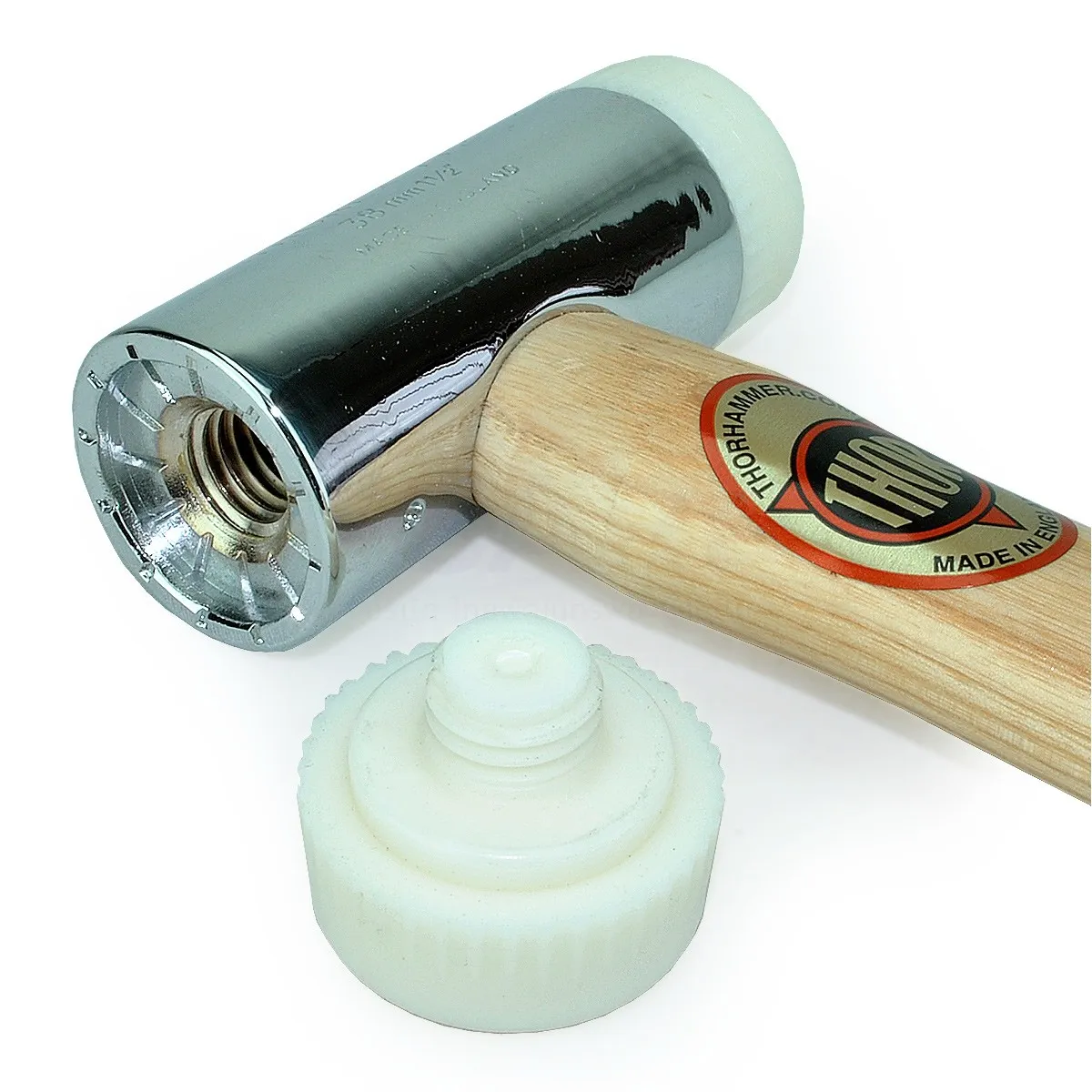 Thor ค้อนไนล่อน ด้ามไม้ ขนาด 25 มม. รุ่น 12-708N - Image 3