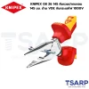 KNIPEX 08 26 145 คีมรวมปากแหลม เคลือบโครม 145 มม. ด้าม VDE กันกระแสไฟ 1000V - Image 4