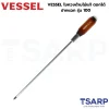 VESSEL ไขควงด้ามไม้แท้ ตอกได้ ปากแฉก รุ่น 100 - Image 4