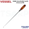 VESSEL ไขควงด้ามไม้แท้ ตอกได้ ปากแบน รุ่น 100 - Image 3