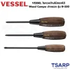 VESSEL ไขควงด้ามไม้ตอกได้ Wood Compo ปากแฉก รุ่น B-330 - Image 4