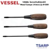 VESSEL ไขควงด้ามไม้ตอกได้ Wood Compo ปากแบน รุ่น B-330 - Image 4