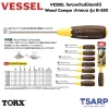 VESSEL ไขควงด้ามไม้ Wood Compo หัว TX ขนาด T10-T40 รุ่น B-340TX - Image 3