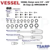VESSEL บ๊อกชุด ขนาด 1/4" - 3/8" 36 ตัวชุด รุ่น HRW2303M-W - Image 2