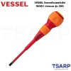 VESSEL ไขควงหัวบอลกันไฟ 1000V ปากแบน รุ่น 200 - Image 3