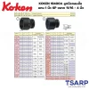KOKEN 18400A ลูกบ๊อกลมสั้น 1 นิ้ว 6P ขนาด 11/16 - 4 นิ้ว - Image 2