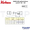 KOKEN 4101 ลูกบ๊อกปากไขควงแบน เบอร์ #1 / #2 / #3 - Image 2