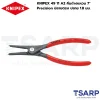 KNIPEX 49 11 A2, คีมคีบแหวนปลายตรง, คีมถอดแหวน 7 นิ้ว, คีมถ่างแหวน Precision