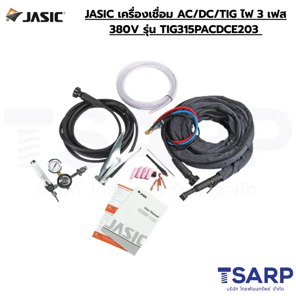 JASIC เครื่องเชื่อม AC/DC/TIG แรงดันไฟ 3 เฟส 380V รุ่น TIG315PACDCE203