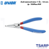 UNIOR 532Plus/1DP คีมถ่างแหวนปากตรง 7นิ้ว-1.8mm. หัวแข็งพิเศษด้ามหุ้มยาง 2 ชั้น
