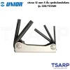 UNIOR 220/7ZXMH ประแจ 12 แฉก 5ชิ้น ชุดพับในตลับโลหะ (220ZXMH-5PCS)