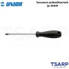 UNIOR 61211 (612CR) ไขควงแฉก #0 10นิ้วนิ้ว 250mm. ชุบโครเมี่ยมปากดำนิ้ว