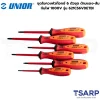 UNIOR 621CS6VDETBI ชุดไขควงหัวท๊อกซ์ 6ตัวชุด ด้ามแดง-ส้ม กันไฟ1000v.
