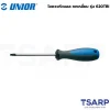 UNIOR 620TBI ไขควงหัวบอล 5 mm. หกเหลี่ยม ชุบโครเมี่ยมปากดำ ด้ามฟ้าเทา