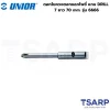 UNIOR 6666-#3x70mm. ดอกไขควงตอกแฉกโพซี่ แกน DRILL 7 ยาว 70mm.