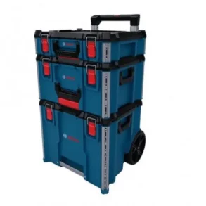 BOSCH กล่องเครื่องมือช่างพร้อมล้อลาก 3 ชิ้น/ชุด