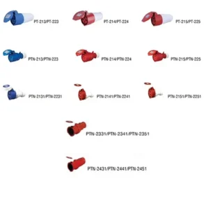 HTCN เต้ารับตัวเมียต่อกลาง รุ่น PT'IP44 (กันฝุ่น)