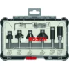 BOSCH ชุดดอกเร้าเตอร์แกน 1/4 นิ้ว ตัดขอบและเซาะร่อง