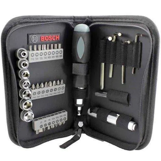BOSCH ชุดกระเป๋าพร้อมเครื่องมือช่าง อุปกรณ์ 38 ชิ้น