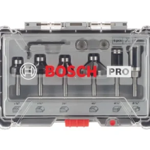 BOSCH ชุดดอกเร้าเตอร์แกน 1/4 นิ้ว