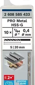 BOSCH 2608585433 ดอกสว่านเจาะเหล็กก้านกลม HSS-G