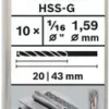 BOSCH 2608585436 ดอกสว่านเจาะเหล็กก้านกลม HSS-G