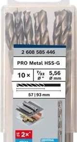 BOSCH ดอกสว่านเจาะเหล็กก้านกลม HSS-G 2608585446