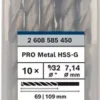 BOSCH 2608585450 ดอกสว่านเจาะเหล็กก้านกลม HSS-G