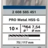 BOSCH ดอกสว่านเจาะเหล็กก้านกลม HSS-G 2608585451