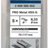 BOSCH 2608585453 ดอกสว่านเจาะเหล็กก้านกลม HSS-G