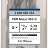 BOSCH 2608585454 ดอกสว่านเจาะเหล็กก้านกลม HSS-G