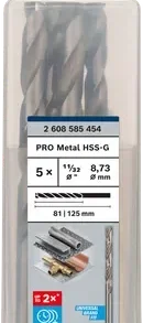 BOSCH 2608585454 ดอกสว่านเจาะเหล็กก้านกลม HSS-G