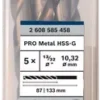 BOSCH 2608585458 ดอกสว่านเจาะเหล็กก้านกลม HSS-G