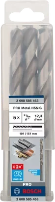 BOSCH 2608585463 ดอกสว่านเจาะเหล็กก้านกลม HSS-G