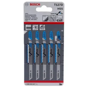 BOSCH 2608631017 T127D ใบเลื่อยจิ๊กซอว์ตัดอลูมิเนียม (5 ใบ/แพค)