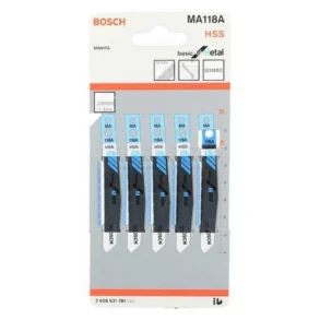 BOSCH 2608631781 MA118A ใบเลื่อยจิ๊กซอว์ตัดเหล็ก (5ใบ/แพค)