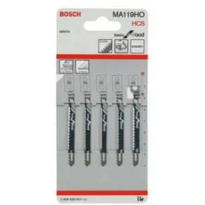BOSCH 2608633501 MA119HO ใบเลื่อยจิ๊กซอว์ตัดโค้งไม้ (5 ใบ/แพค)