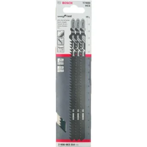 BOSCH 2608663314 T744D ใบเลื่อยจิ๊กซอว์ตัดไม้ (3 ใบ/แพค)