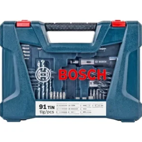 BOSCH ชุดดอกสว่าน + ดอกไขควง V-Line 91 ชิ้น