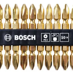 BOSCH 2608521042 ดอกไขควง สีทอง PH2-65 มม. (10 ดอก/แพค)