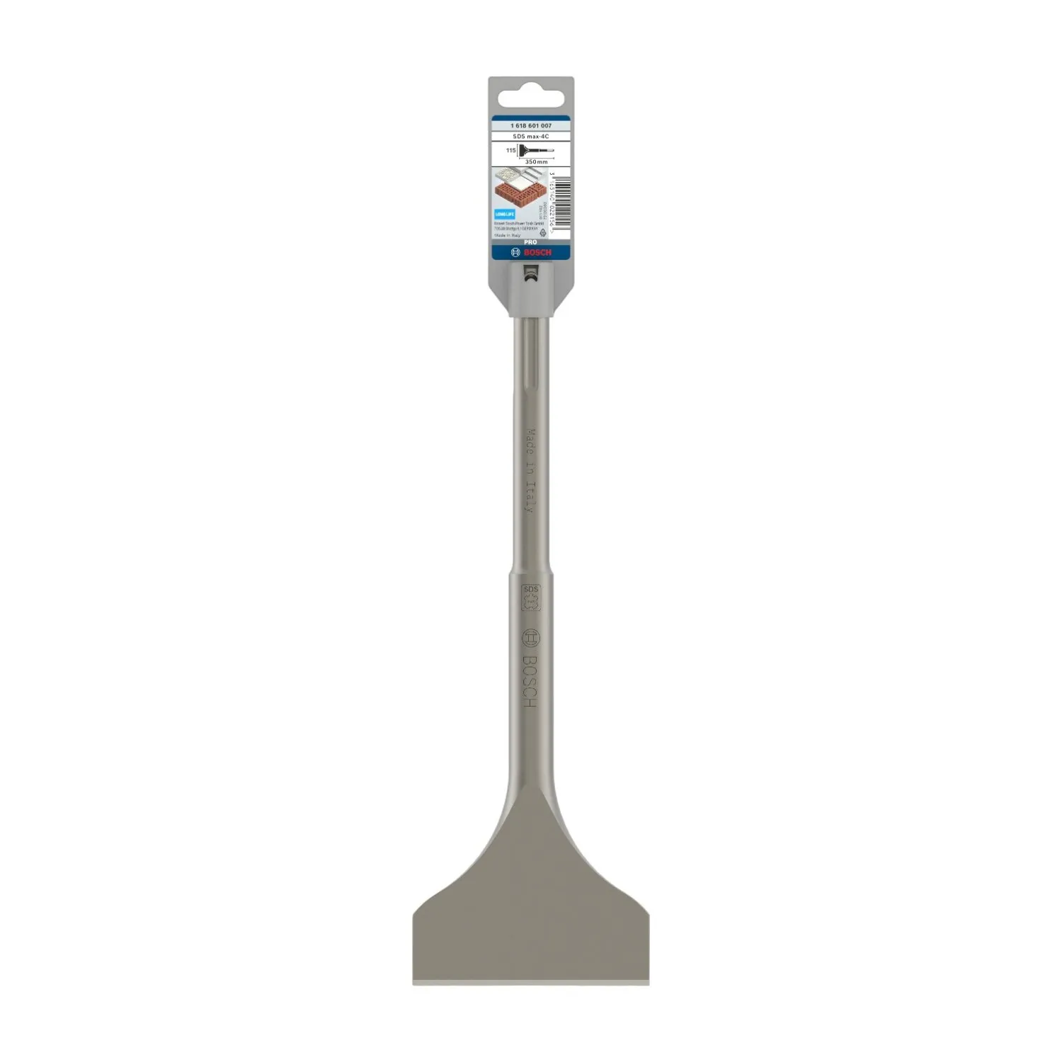 BOSCH 1618601007 ดอกสกัดขูดพื้น ปากกว้าง 115 x ยาว 350 มม.(ก้าน SDS-max)