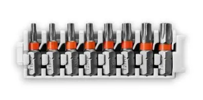 BOSCH 2608522416 ชุดดอกไขควง ยาว 25 มม. หัวTorx with Hole (TH10-TH40) 8 ชิ้น/ชุด