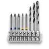 BOSCH 2608522419 ชุดผสมดอกไขควงยาว 65 มม. (PH1, PH2, PZ2, T15, T25) + ดอกสว่าน HSS Impact 4.0, 5.0, 6.0 มม. (8 ชิ้น/ชุด)