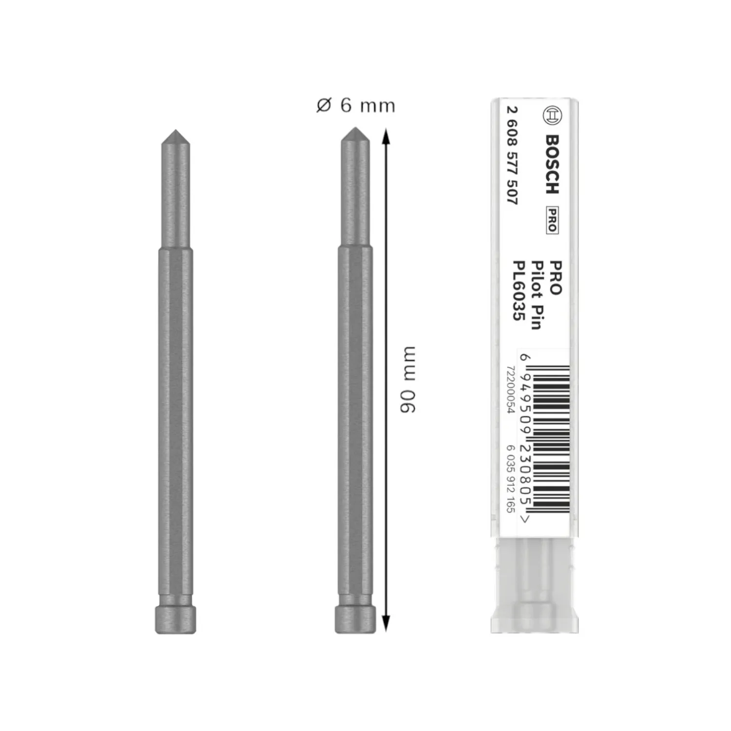 BOSCH 2608577507 ดอกนำศูนย์สำหรับ ดอกเจ็ทบอช ขนาด 12 - 17 มม. เจาะลึก 35 มม.