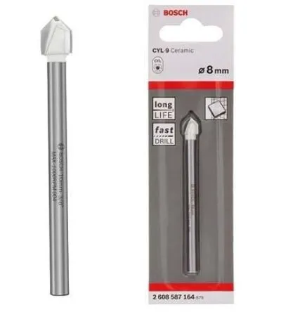 BOSCH 2608587158 ดอกสว่านเจาะแกรนิตโต้ | ดอกเจาะกระจก (เจาะแห้ง) ขนาด 4 x 70 มม.