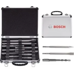 BOSCH 2608578765 ชุดดอกโรตารี่ SDS plus-1 x 9 ชิ้น + chisel x 2 ชิ้น / Mix Set 11 pcs.