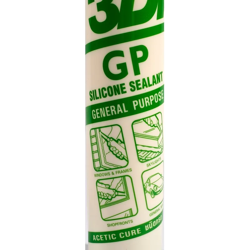3DI ซิลิโคนยาแนวGPชนิดมีกรด สีใส 280ML - Image 3