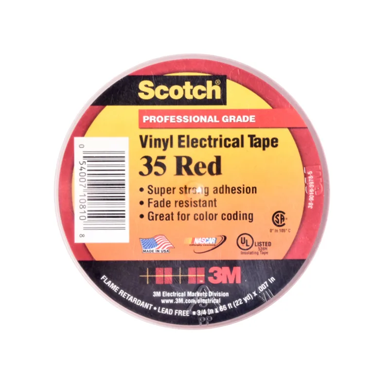 3M SCOTCH 35 VINYL TAPE 3/4"X66FT(สีแดง) - Image 3
