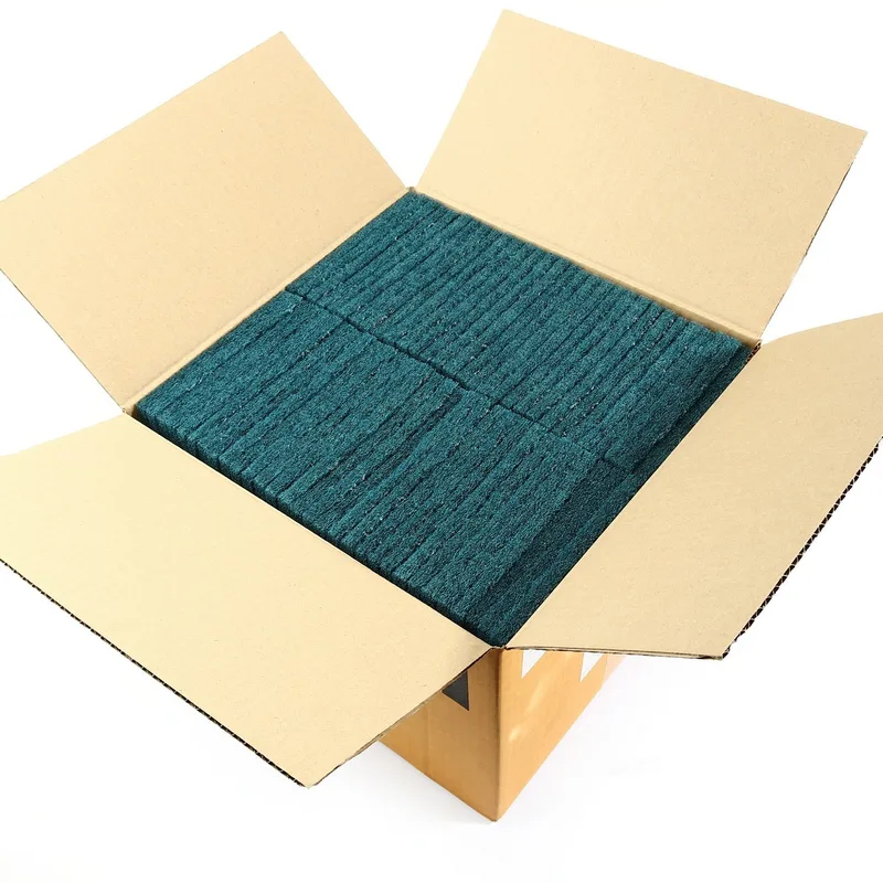 3M สก็อตไบร์ทแผ่นใยขัด สีฟ้า6"X9" 60PCS/ลัง - Image 3